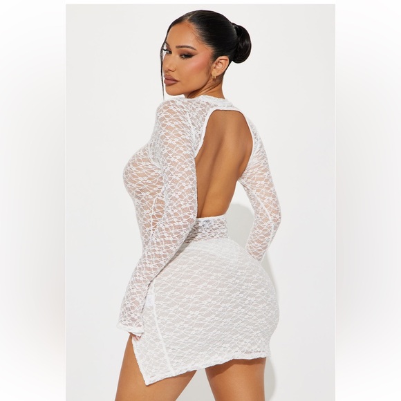 Dreamy Romance Lace Skirt Set White - Picture 4 of 4